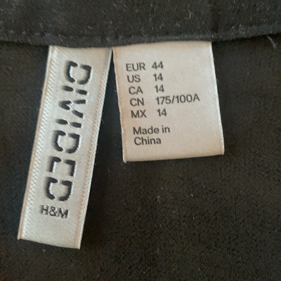 H&M Divided sheer black georgette tunic/dress - Picture 5 of 6